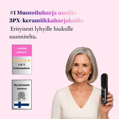 ENSIMMÄINEN älykäs muotoiluharja lyhyille hiuksille