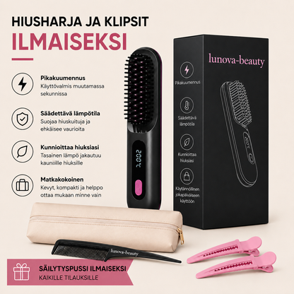 Älykäs muotoiluharja lyhyille hiuksille