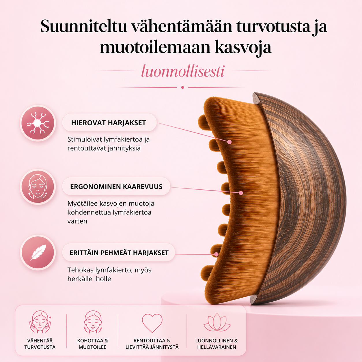 LUNOVA-BEAUTY™ - Kasvojen lymfaattinen hierontaharja