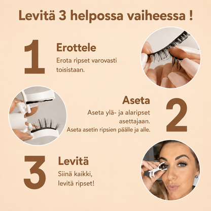 Lunova™ liimattomat magneettiripset